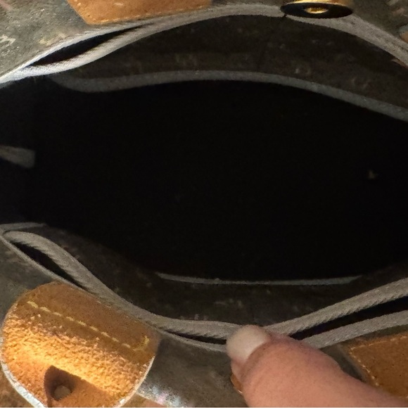 Dooney & Bourke Gray and Tan Satchel - Picture 7 of 7